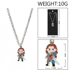 The Lord of the Rings Anime peripheral colorful drip oil alloy necklace price for 5 pcs