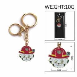 PAW Patrol Anime peripheral colorful drip oil alloy keychain pendant price for 5 pcs