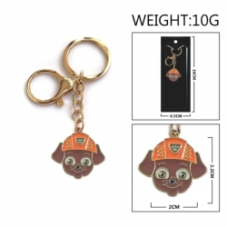 PAW Patrol Anime peripheral colorful drip oil alloy keychain pendant price for 5 pcs