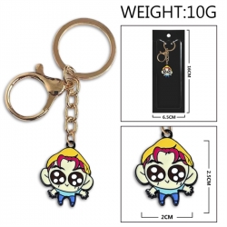 K-Pop:Demon Hunters Anime peripheral colorful drip oil alloy keychain pendant price for 5 pcs