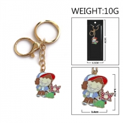 Stranger Things Anime peripheral colorful drip oil alloy keychain pendant price for 5 pcs