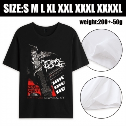 My chemical romance Anime printed pure cotton short sleeved T-shirt from S to 4XL