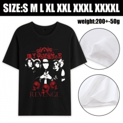 My chemical romance Anime printed pure cotton short sleeved T-shirt from S to 4XL