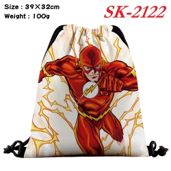 Marvel cartoon Waterproof Nylon Full Color Drawstring Pocket 39x32cm 