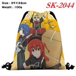 BOCCHI THE ROCK! cartoon Waterproof Nylon Full Color Drawstring Pocket 39x32cm 