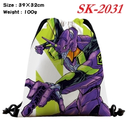 EVA cartoon Waterproof Nylon Full Color Drawstring Pocket 39x32cm 