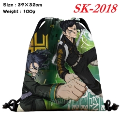 Tokyo Revengers cartoon Waterproof Nylon Full Color Drawstring Pocket 39x32cm 