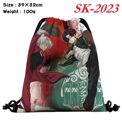 Tokyo Revengers cartoon Waterproof Nylon Full Color Drawstring Pocket 39x32cm 