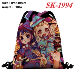 Toilet-bound Hanako-kun cartoon Waterproof Nylon Full Color Drawstring Pocket 39x32cm 