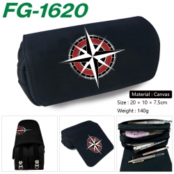 StrayKids Anime Multi-Function Double Zipper Canvas Cosmetic Bag Pen Case 20x10x7.5cm
