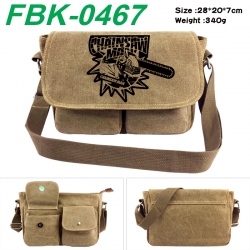 Chainsaw Man Anime peripheral canvas shoulder bag shoulder bag 28x20x7cm