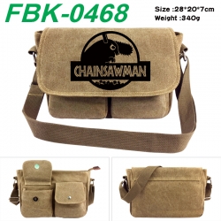 Chainsaw Man Anime peripheral canvas shoulder bag shoulder bag 28x20x7cm