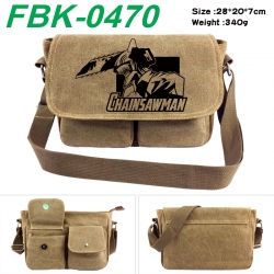 Chainsaw Man Anime peripheral canvas shoulder bag shoulder bag 28x20x7cm