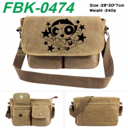 The Powerpuff Girls Anime peripheral canvas shoulder bag shoulder bag 28x20x7cm