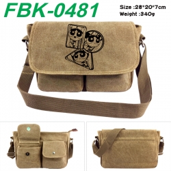 The Powerpuff Girls Anime peripheral canvas shoulder bag shoulder bag 28x20x7cm