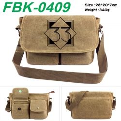 Clair Obscur: Expedition 33 Anime peripheral canvas shoulder bag shoulder bag 28x20x7cm