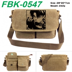 Shingeki no Kyojin Anime peripheral canvas shoulder bag shoulder bag 28x20x7cm
