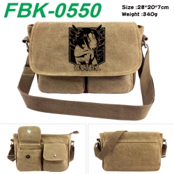 Shingeki no Kyojin Anime peripheral canvas shoulder bag shoulder bag 28x20x7cm