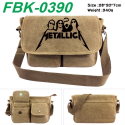 Metallica Anime peripheral canvas shoulder bag shoulder bag 28x20x7cm