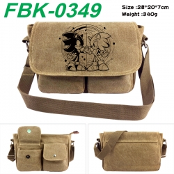 Sonic The Hedgehog Anime peripheral canvas shoulder bag shoulder bag 28x20x7cm