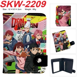 DANDADAN Anime vertical button folding wallet 12X9.5X2CM 60g
