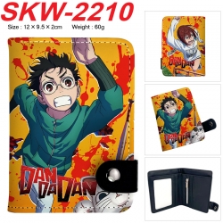 DANDADAN Anime vertical button folding wallet 12X9.5X2CM 60g