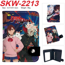 DANDADAN Anime vertical button folding wallet 12X9.5X2CM 60g