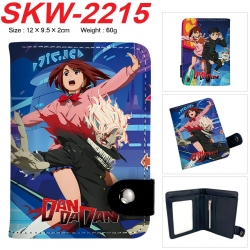 DANDADAN Anime vertical button folding wallet 12X9.5X2CM 60g