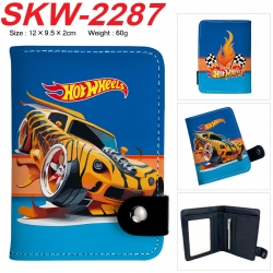 Hot wheels Anime vertical button folding wallet 12X9.5X2CM 60g
