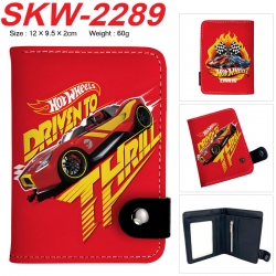 Hot wheels Anime vertical button folding wallet 12X9.5X2CM 60g