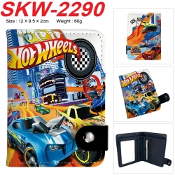 Hot wheels Anime vertical button folding wallet 12X9.5X2CM 60g
