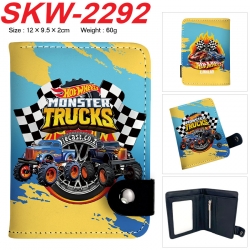 Hot wheels Anime vertical button folding wallet 12X9.5X2CM 60g