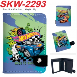 Hot wheels Anime vertical button folding wallet 12X9.5X2CM 60g