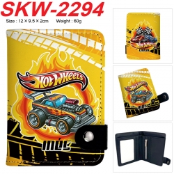 Hot wheels Anime vertical button folding wallet 12X9.5X2CM 60g