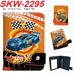 Hot wheels Anime vertical button folding wallet 12X9.5X2CM 60g