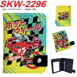 Hot wheels Anime vertical button folding wallet 12X9.5X2CM 60g