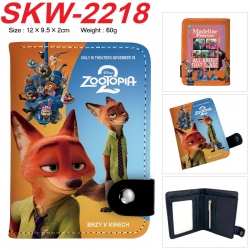 Zootopia Anime vertical button folding wallet 12X9.5X2CM 60g
