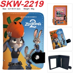 Zootopia Anime vertical button folding wallet 12X9.5X2CM 60g