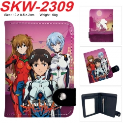EVA  Anime vertical button folding wallet 12X9.5X2CM 60g