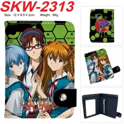 EVA  Anime vertical button folding wallet 12X9.5X2CM 60g