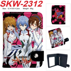 EVA  Anime vertical button folding wallet 12X9.5X2CM 60g