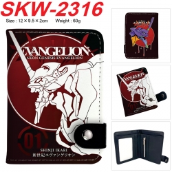 EVA  Anime vertical button folding wallet 12X9.5X2CM 60g