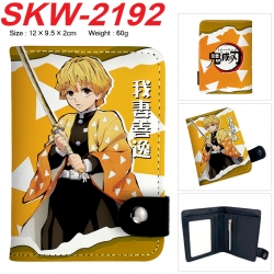 Demon Slayer Kimets Anime vertical button folding wallet 12X9.5X2CM 60g