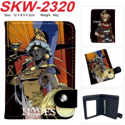 Hades Anime vertical button folding wallet 12X9.5X2CM 60g