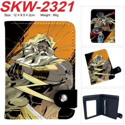 Hades Anime vertical button folding wallet 12X9.5X2CM 60g