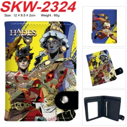 Hades Anime vertical button folding wallet 12X9.5X2CM 60g