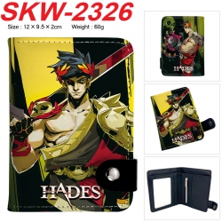 Hades Anime vertical button folding wallet 12X9.5X2CM 60g