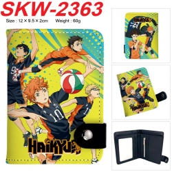 Haikyuu!! Anime vertical button folding wallet 12X9.5X2CM 60g