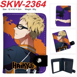 Haikyuu!! Anime vertical button folding wallet 12X9.5X2CM 60g