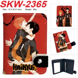 Haikyuu!! Anime vertical button folding wallet 12X9.5X2CM 60g